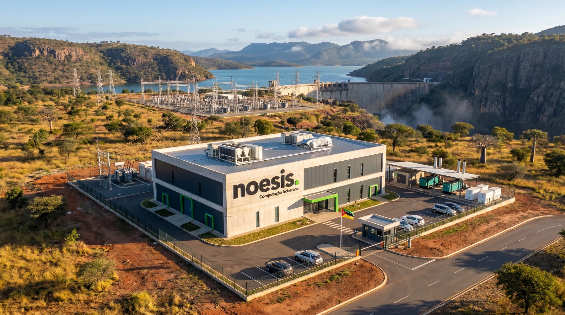 Render of the NOESIS data centre campus at Songo
